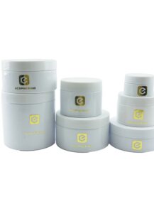 1oz 2oz 4oz 6oz 8oz 16oz White Powder Plastic Cream Jar PET Food Honey Jars Scrub Body Butter Container Jar with Lids