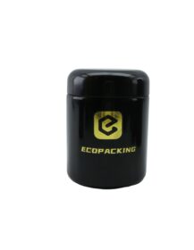 250g UV Dark Black Violet Glass Jar with Arc Cover Shape Screw Cap Sealing Hot Stamped High Grade Cosmetics Face Cream