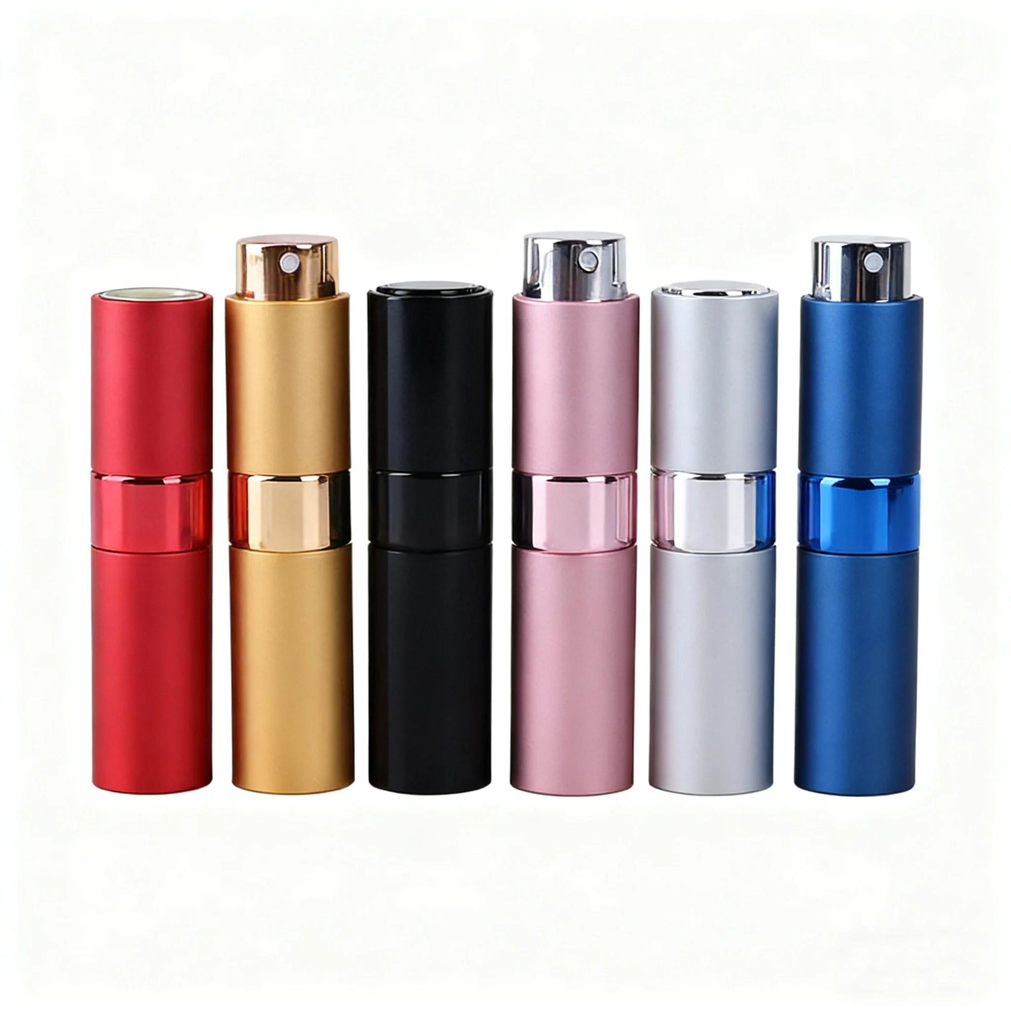 Mini Pocket Travel Perfume Atomizer 8ml 10ml Aluminum Twist Pump Sprayer Convenient Refillable Perfume Spray Bottle - 图片 3
