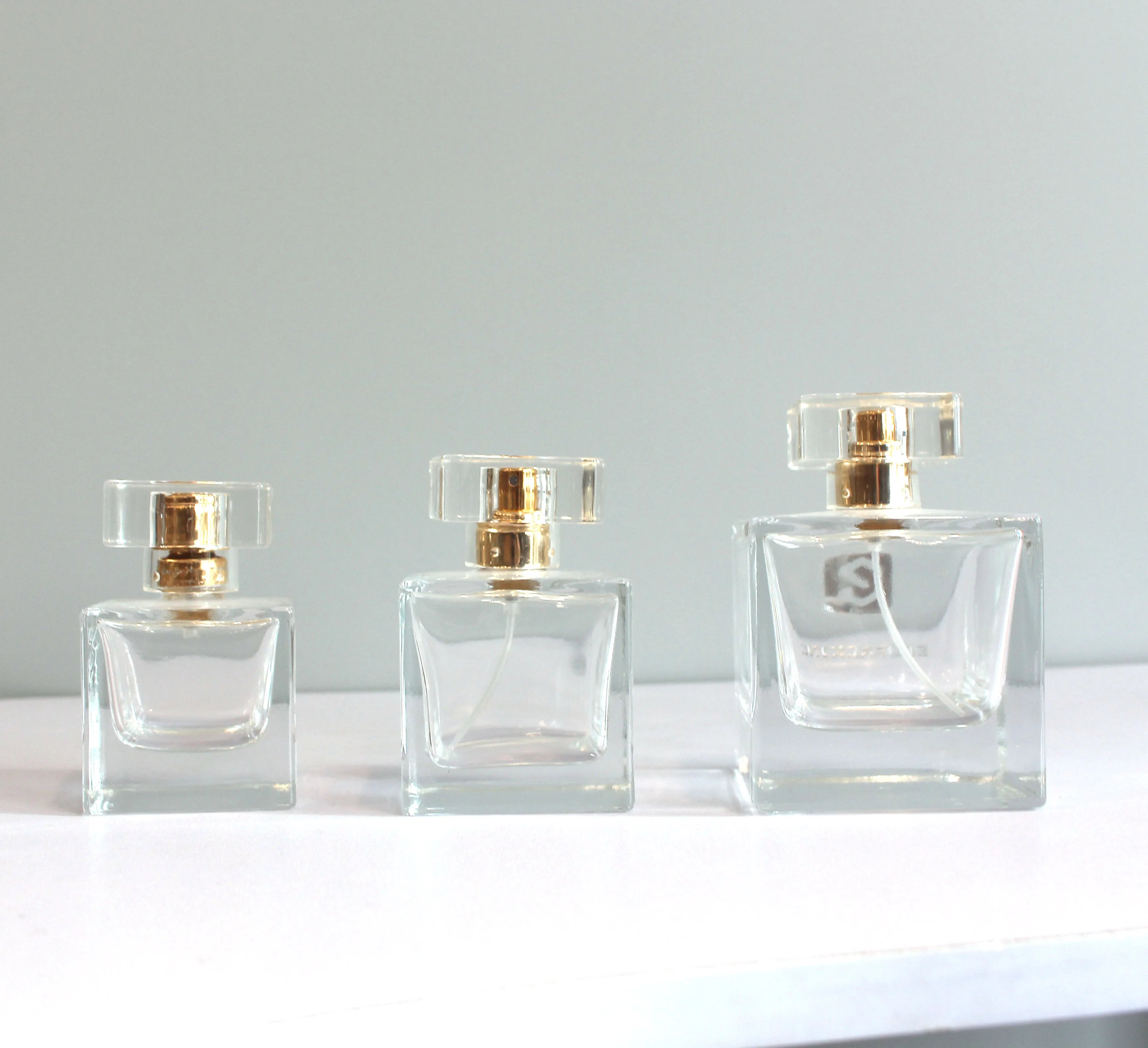 Cylinder Luxury square Glass Perfume Bottle Refillable 30ml 50ml 100ml Glass Spray Bottle - 图片 5