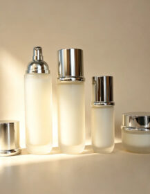 40ml 100ml 120ml 50g Luxury Empty Glass Bottles for Skin Care Serum Cosmetic Packaging Pump Cap