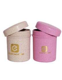 Luxury Cosmetic Plastic Body Scrub Container Jars 10ml 20ml 30ml 50ml 100ml 150ml 200ml 250ml Pink Beige Green Wheat Straw Jar