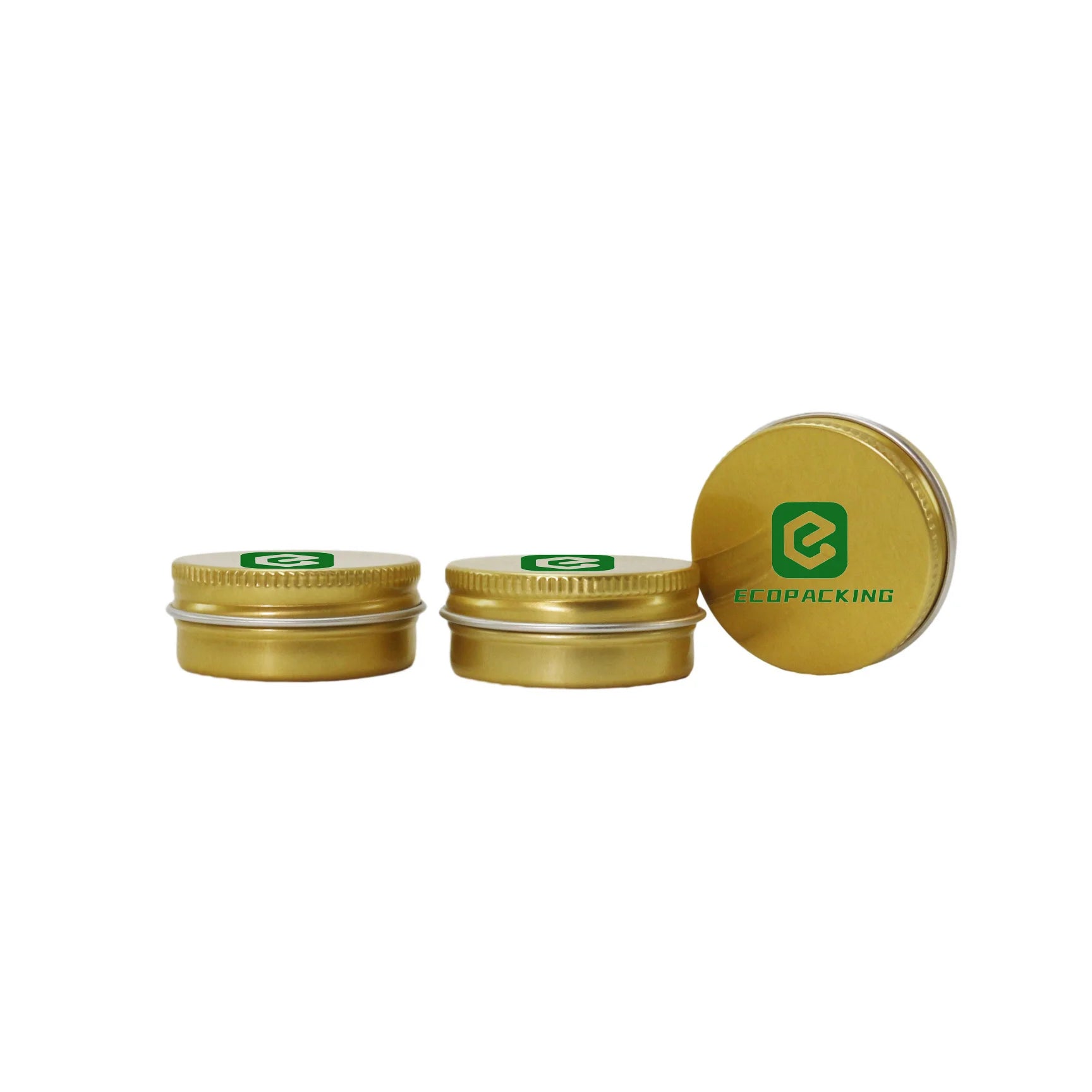 10ml Refillable Lip Balm Aluminum Tin Cans Cosmetic Jars Container With Screw Lid - 图片 2