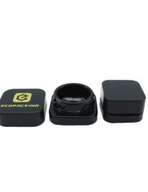 5ml 7ml 9ml Square Black Child Resistant Concentrate Glass Jar Mini Cream Cosmetic Containers Jars