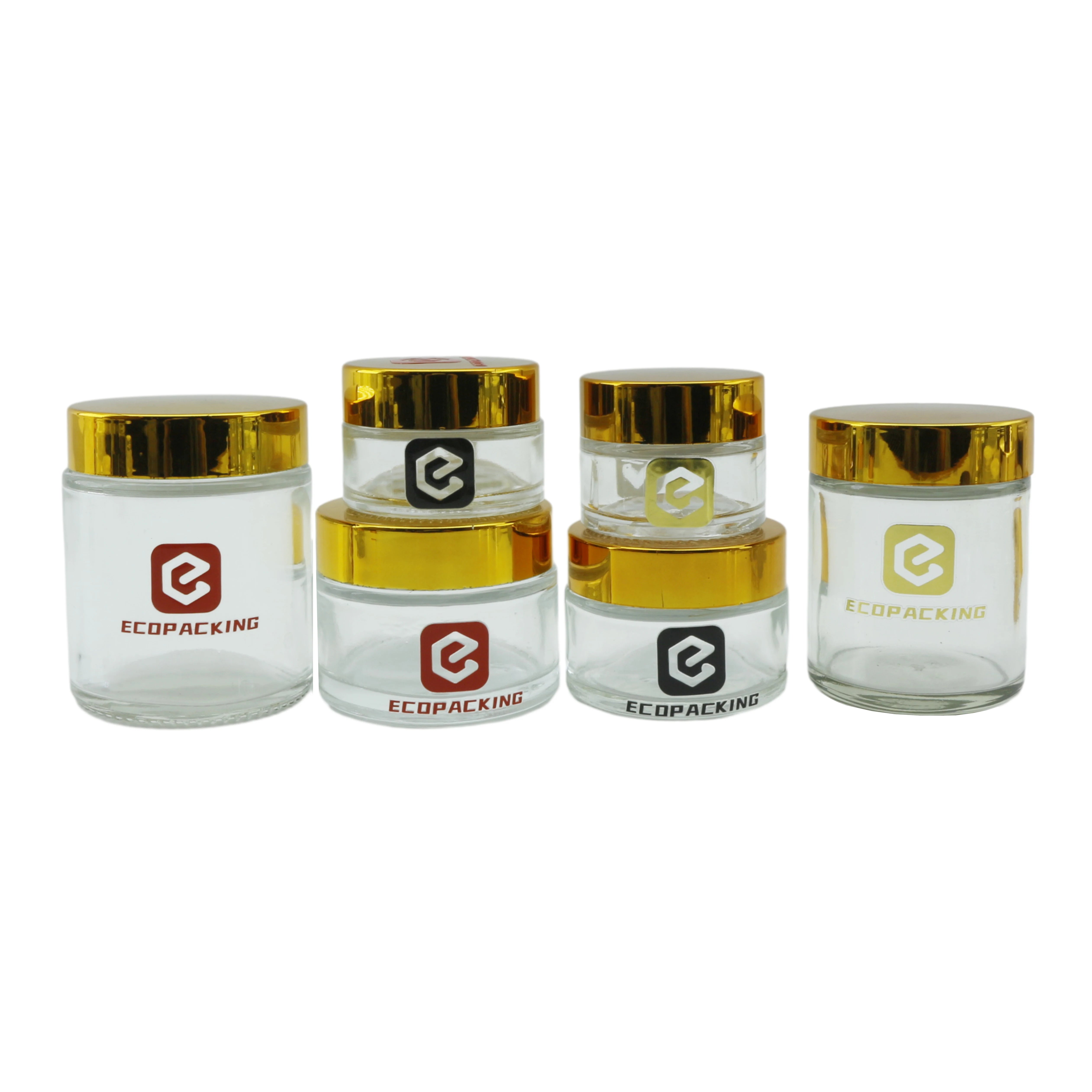 Eco Friendly Matte Frosted Black Glass Jar Cosmetic Cream Jar 30ml 50ml with Lids - 图片 10