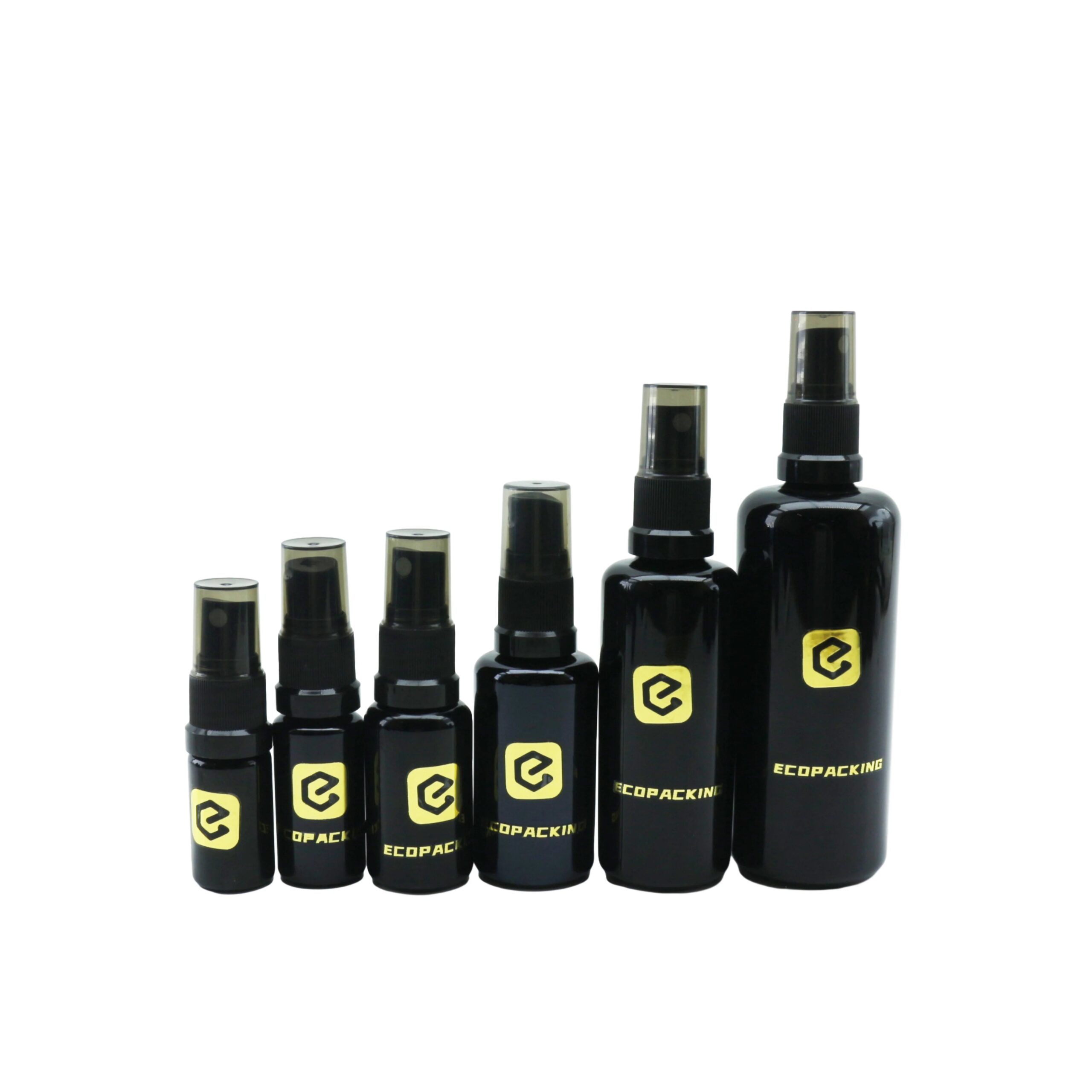 5ml 10ml 15ml 20ml 30ml 50ml 100ml 200ml Cosmetic Glass Oil Bottle Dark Violet Uv Black for Hair Oil Hand Cream - 图片 2