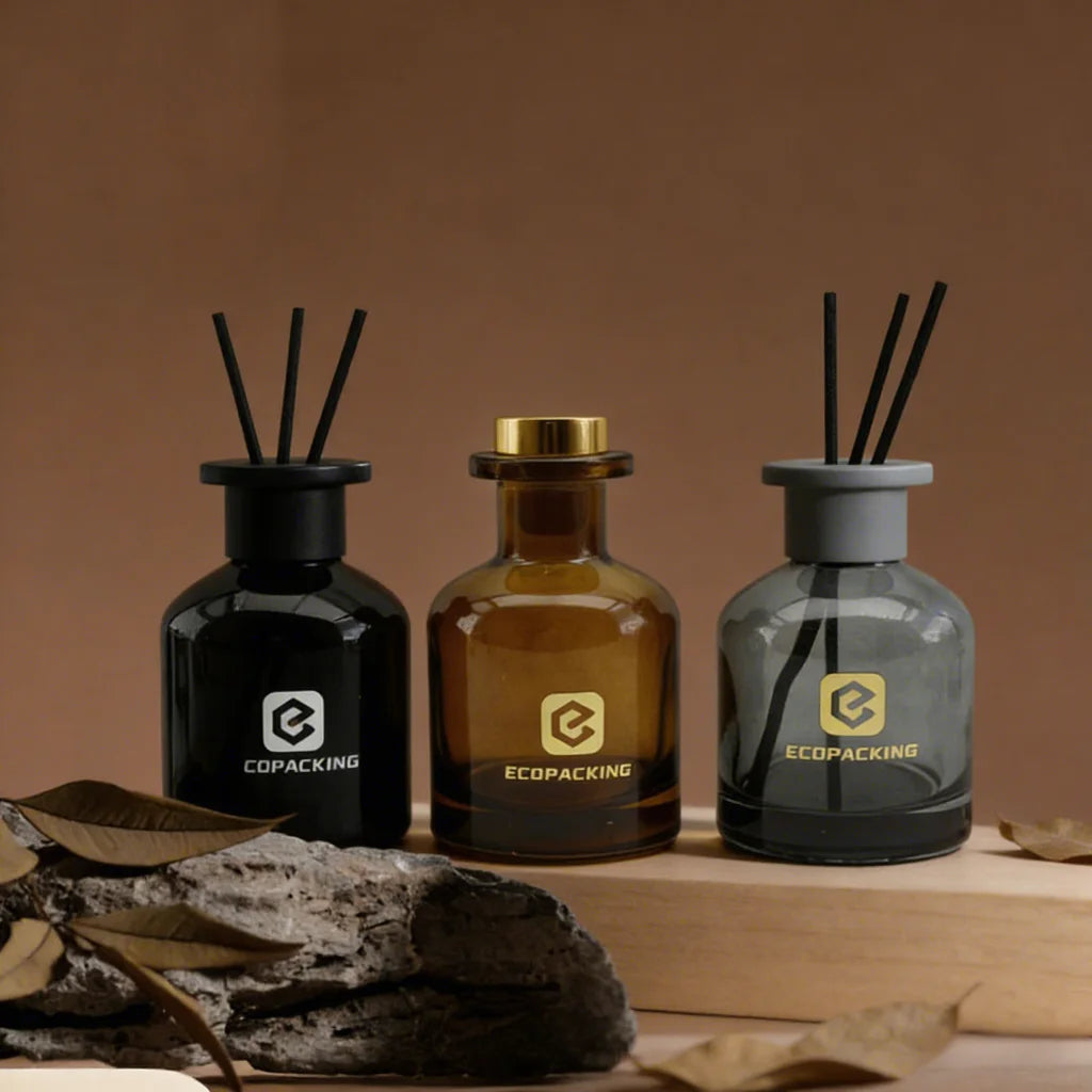 Custom Glass Bottle 50ml 100ml 150ml 200ml Household Aroma Room Air Freshener Fragrance Oil Cylinder Luxury Sets Reed Diffuser - 图片 3