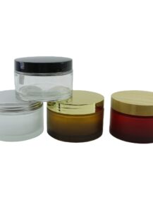 200g Empty Body Lotion Jar Moisturizing Facial Cream Hair Oil Glass Bottles with Custom Packaging