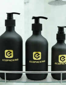 Custom 200ml PET Boston Bottle Plastic Pump Shampoo Lotion Bottle Packaging