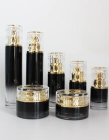 Luxury Essential Oil Serum Glass Cosmetic Bottle with Pump Sprayer for Skin Care Packaging 20ml 30ml 50ml 100ml 120ml