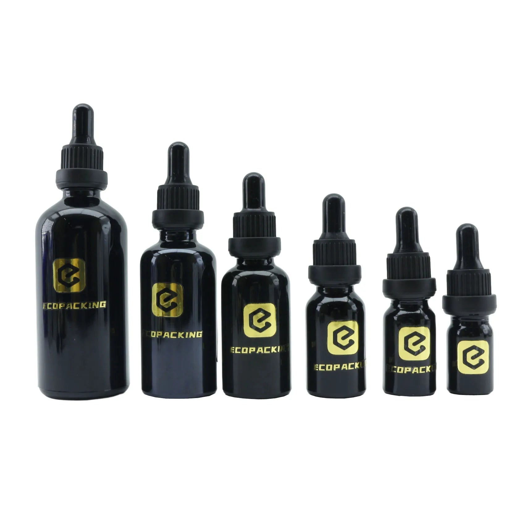 Wholesale Black Glass Essential Oil Bottle 5ml 10ml 15ml 20ml 30ml 50ml 100ml Serum Dropper Bottle - 图片 15
