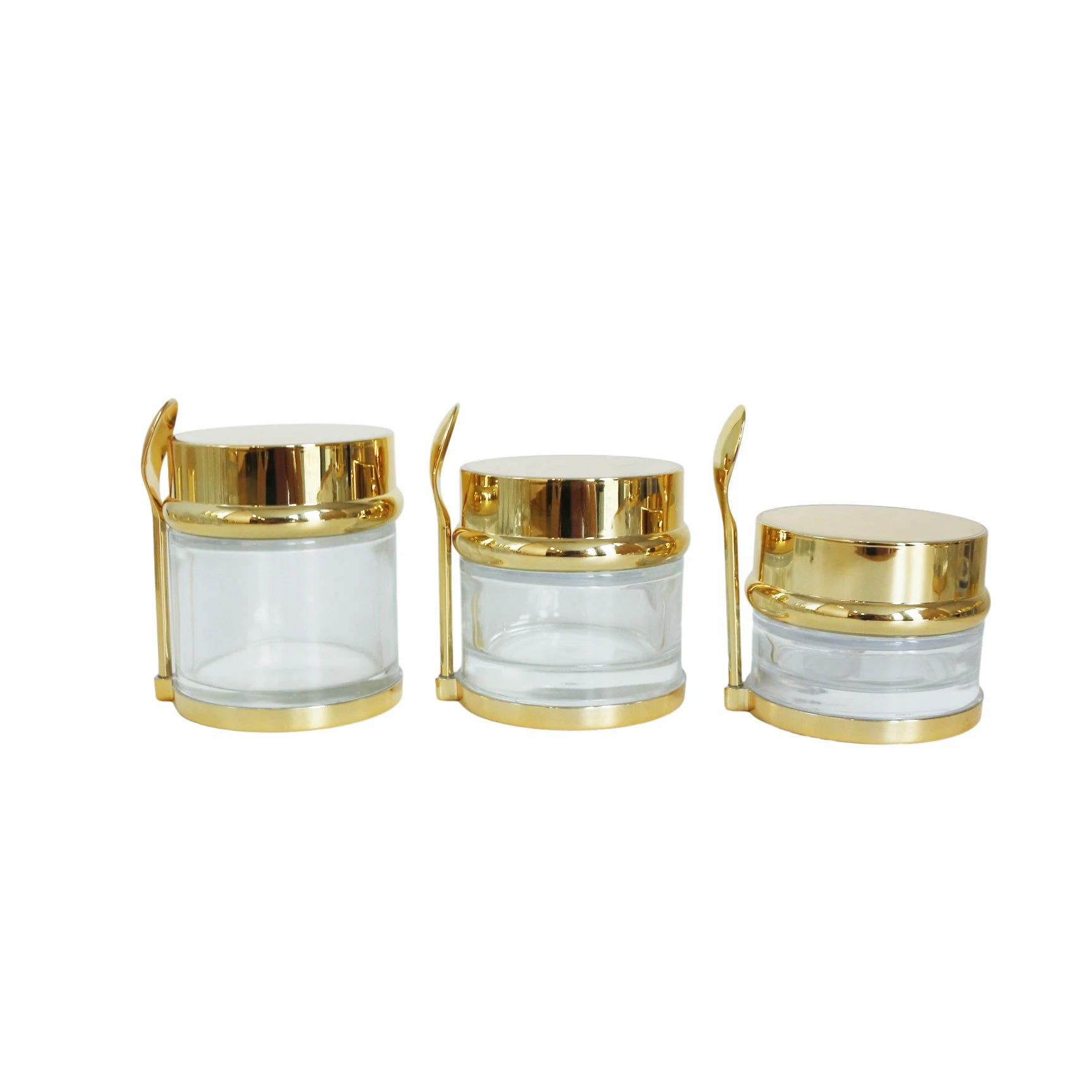 Luxury Custom OEM 30ml 50ml 80ml Glass Jar with Spatula Empty Cosmetic Packaging for Cream Body Balm Butter Lotion Skin Care - 图片 6