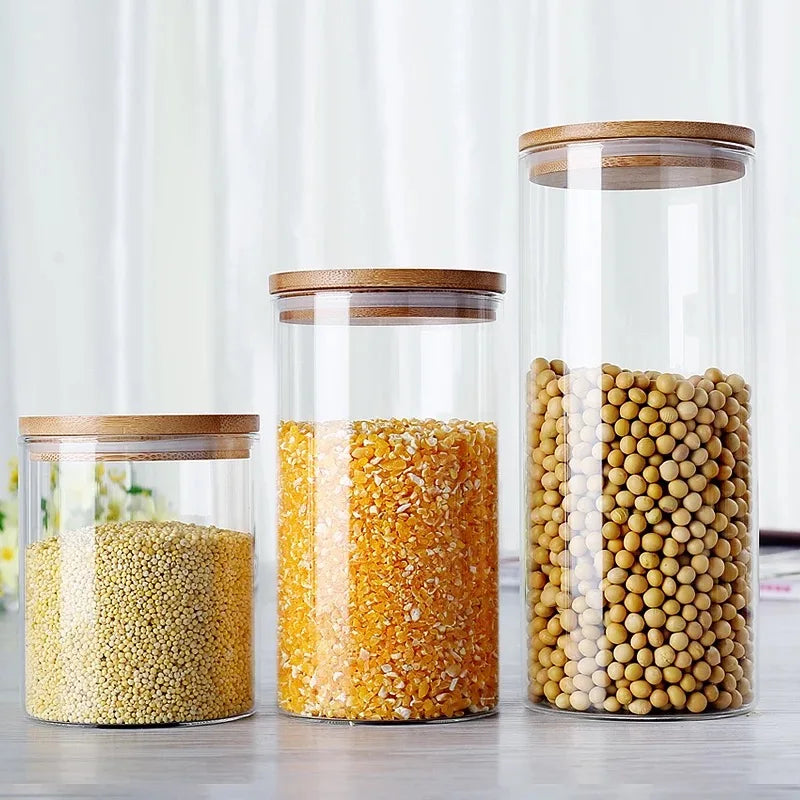 Wholesale 2 oz 4 oz 8 oz 16 oz 500ml Candle Jar clear Thick Glass Candle Jar With Bamboo Lid - 图片 5
