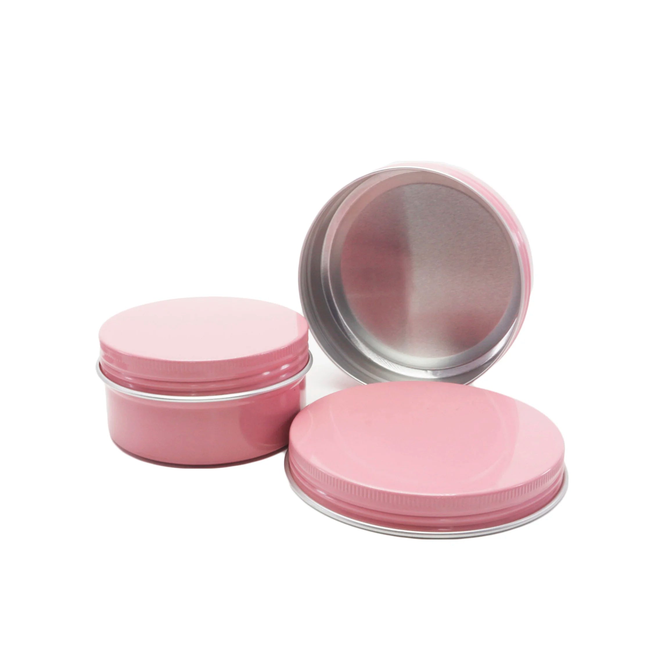 15ml 30ml 60ml Empty Pink Aluminum Round Jar Candy Tin for Lip Balm - 图片 6