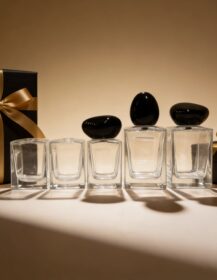 Customized LOGO Luxury Square 30ml 50ml 100ml Transparent Empty Perfume Glass Bottle with Lid for Perfume Packaging
