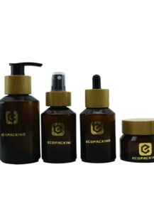 Luxury 15ml 30ml 100ml Slant Shoulder Hair Oil Serum Glass Dropper Bottle for Essential Oil Packaging