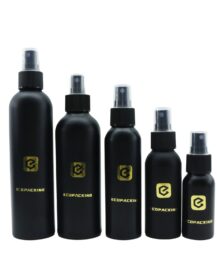 50ml 100ml 150ml 250ml 300ml 500ml Matte Black Aluminum Cosmetics Spray Bottle Aluminum Bottle for Cosmetics