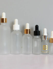 Cylinder 5ml 10ml 15ml 20ml 30ml 50ml 100ml Empty Essential Oil Bottle clear Frosted Glass Dropper Bottles for Cosmetics M888