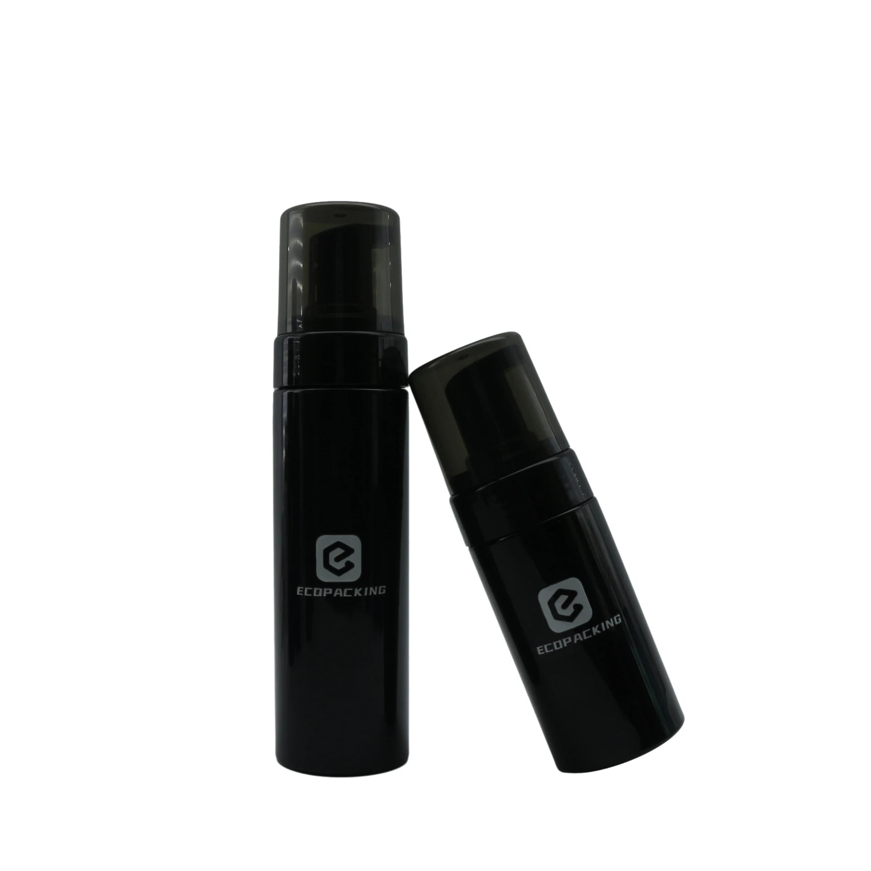 Luxury Foam Pump Bottle 50ml 100ml 150ml 200ml clear White Amber Black Cosmetic Plastic Bottle - 图片 5
