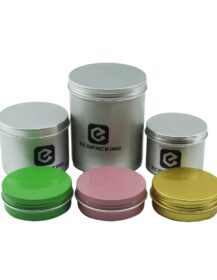 Hot Selling Aluminum Cream Jar 30ml 50ml 100ml 150ml 200ml Lip Balm Aluminum Tea Metal Tin