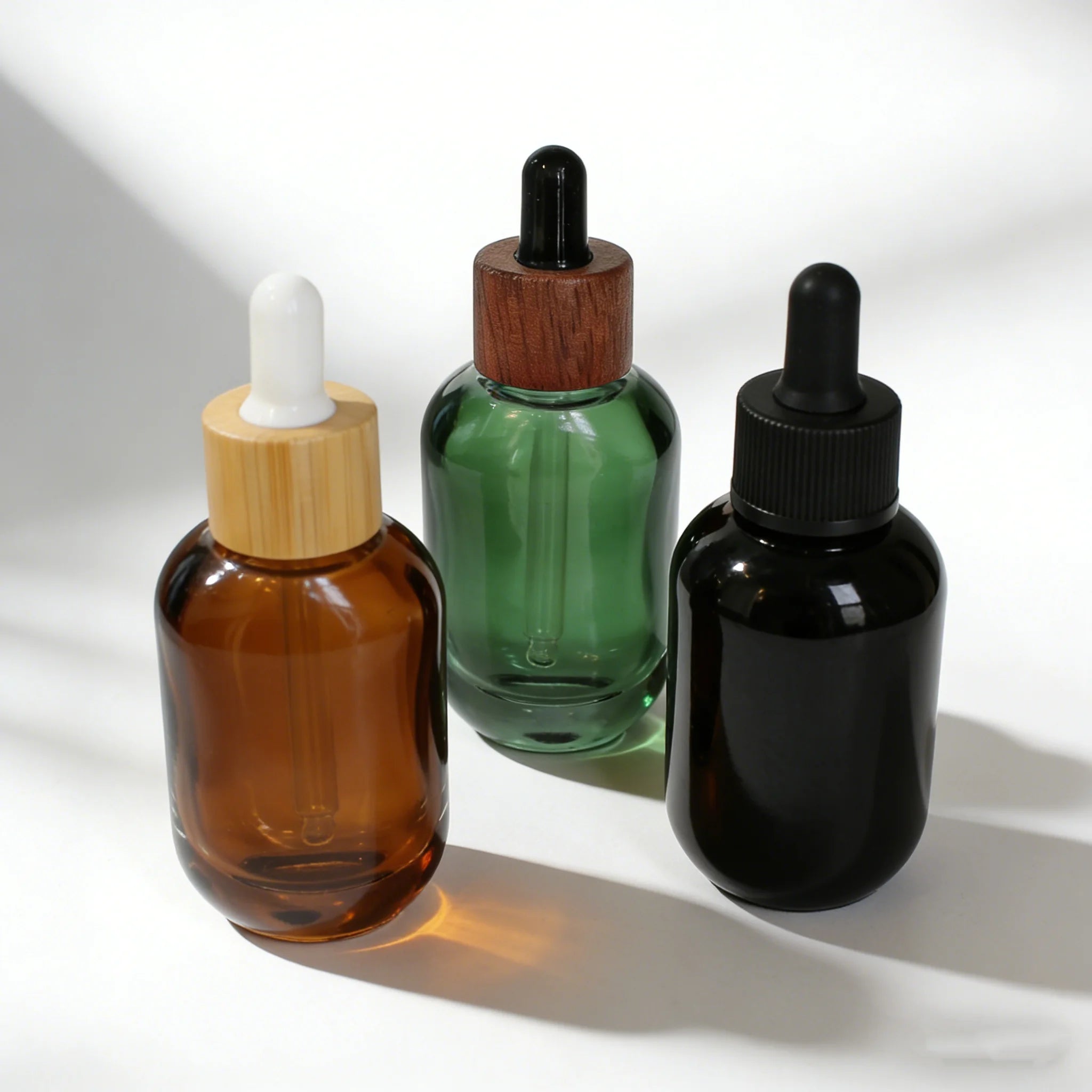 1 oz Glass Empty Oil Dropper Bottles 15ml 50ml Brown Glass Serum Bottle 30ml - 图片 4