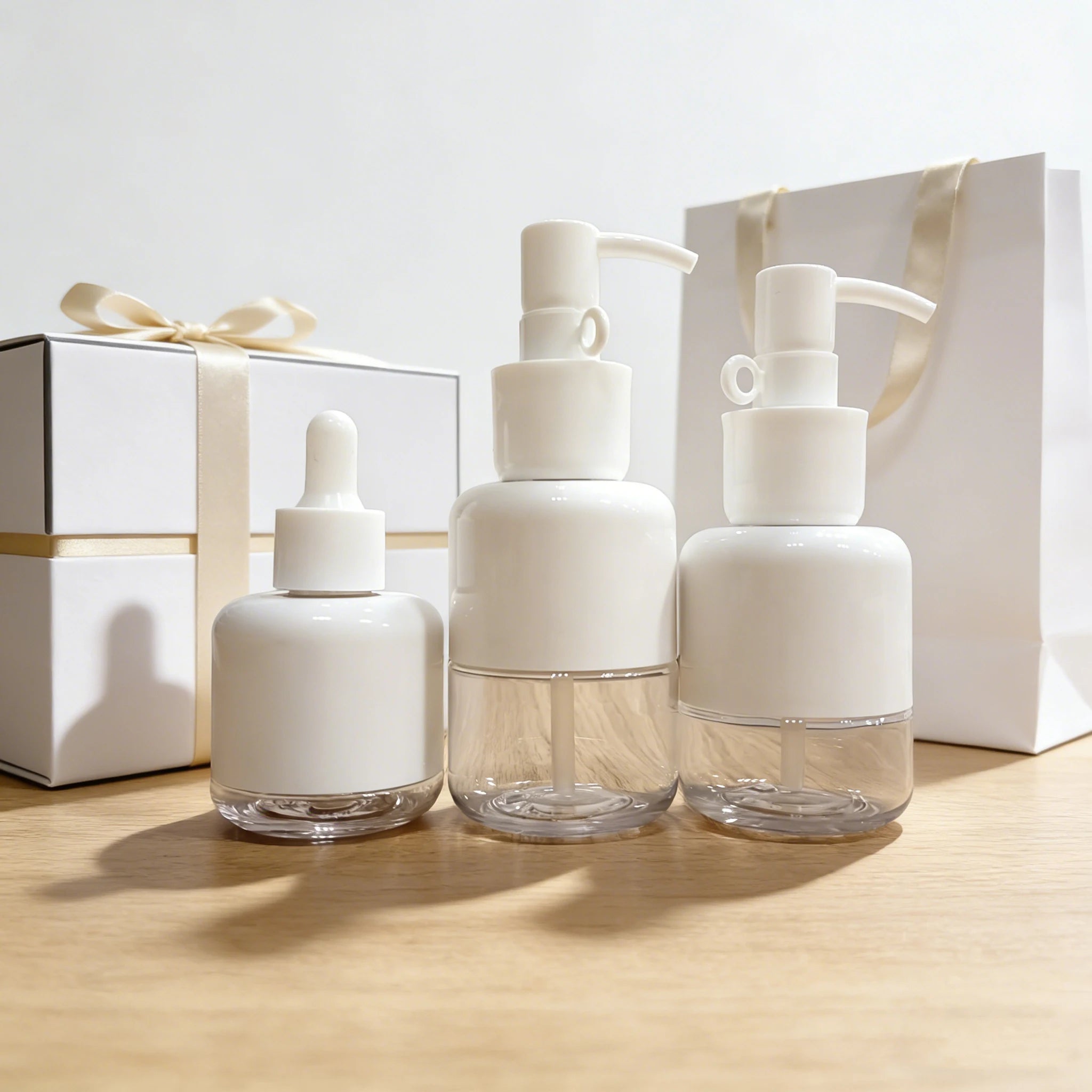 Custom Color Empty Luxury Plastic PET Lotion Bottles 80ml 100ml 120ml Square Clear Body Lotion Pump Cosmetic Packaging - 图片 4