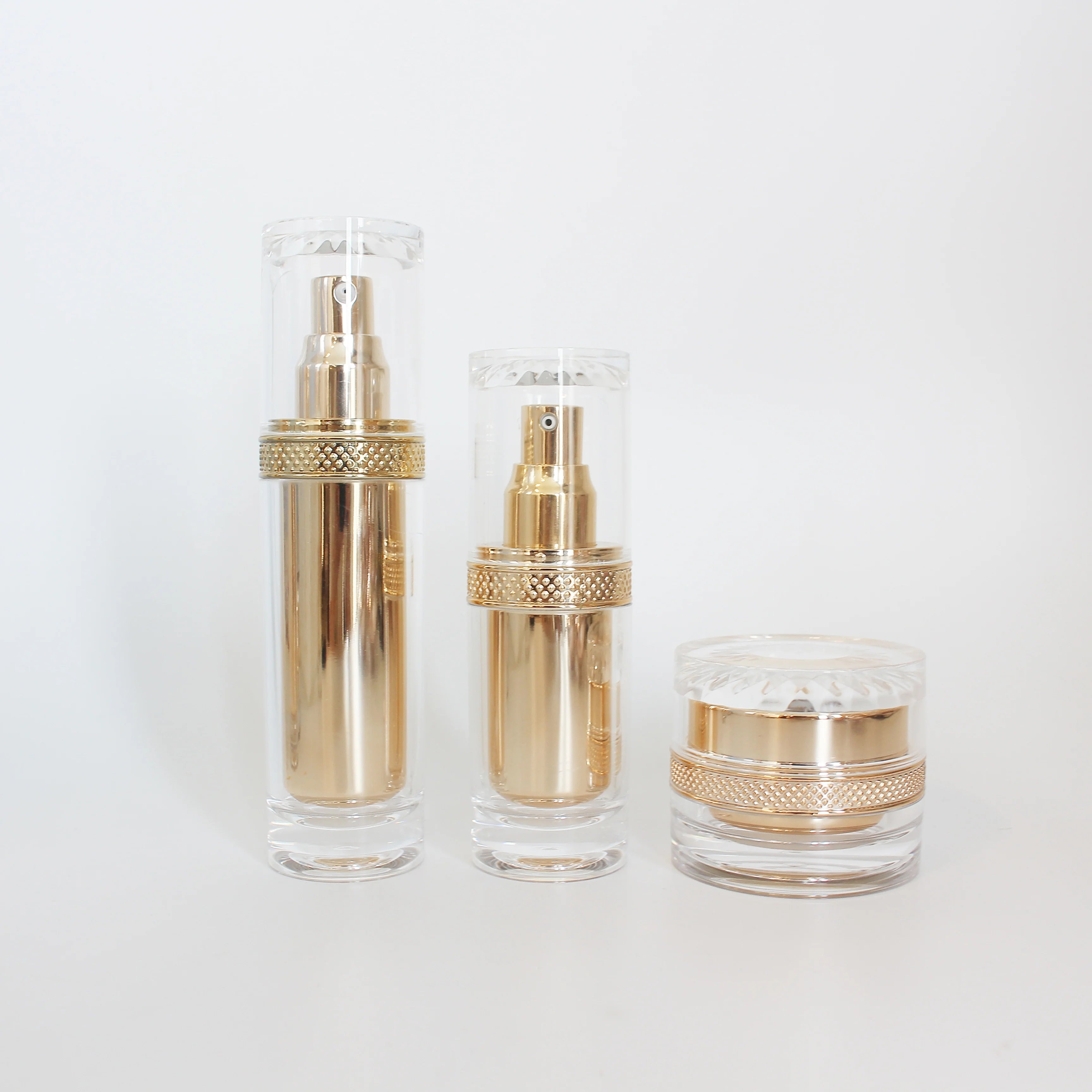 Custom High-End 30ml 50ml 100ml Acrylic Cosmetic Bottle Luxury Empty Jar for Skin Care Lotion Cream Eye Cream False Eyelashes - 图片 4