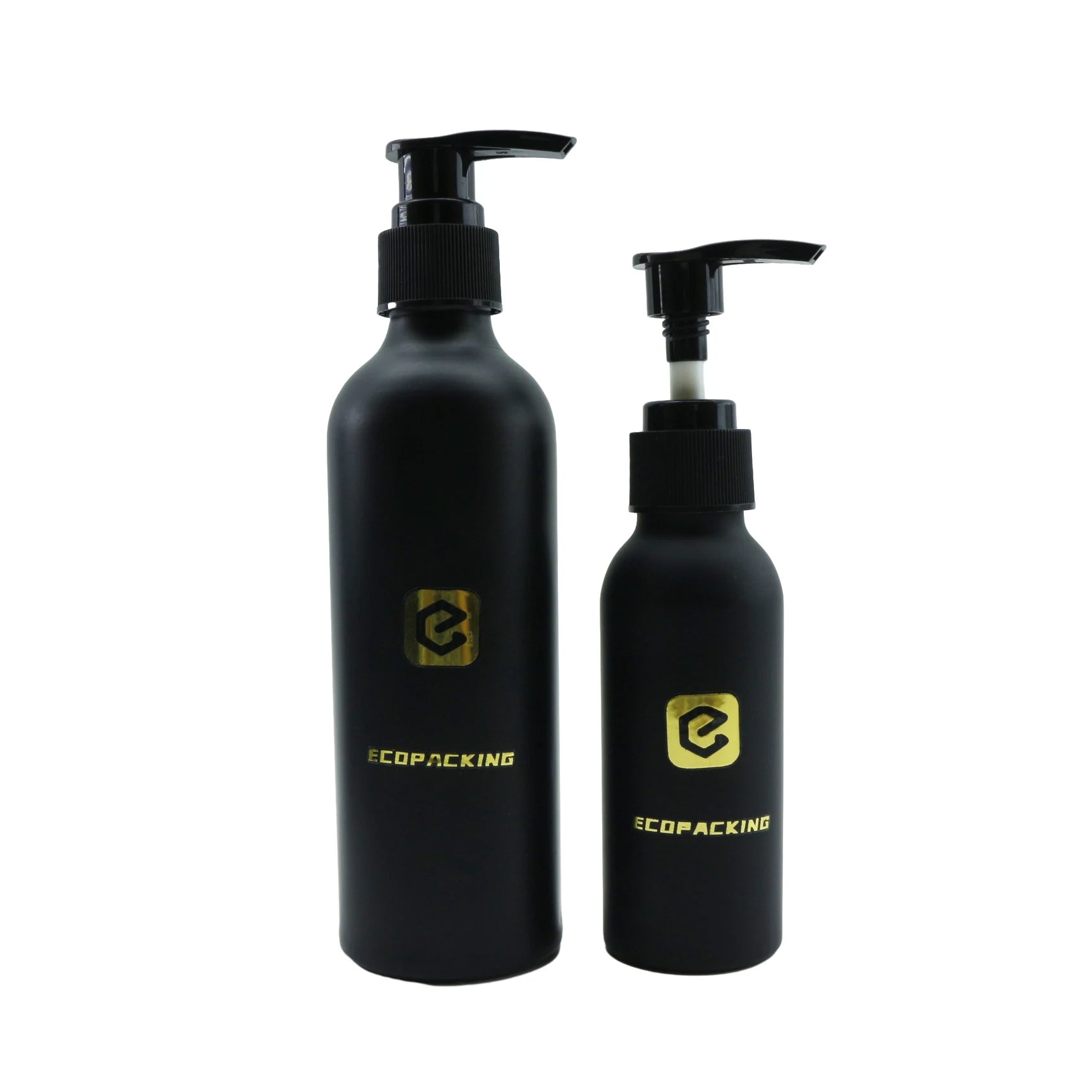 Round Bodycare 50ml 100ml 150ml 250ml Aluminum Bottle With Lotion Dispenser Pump Sprayer Lid for Shampoo Use - 图片 6