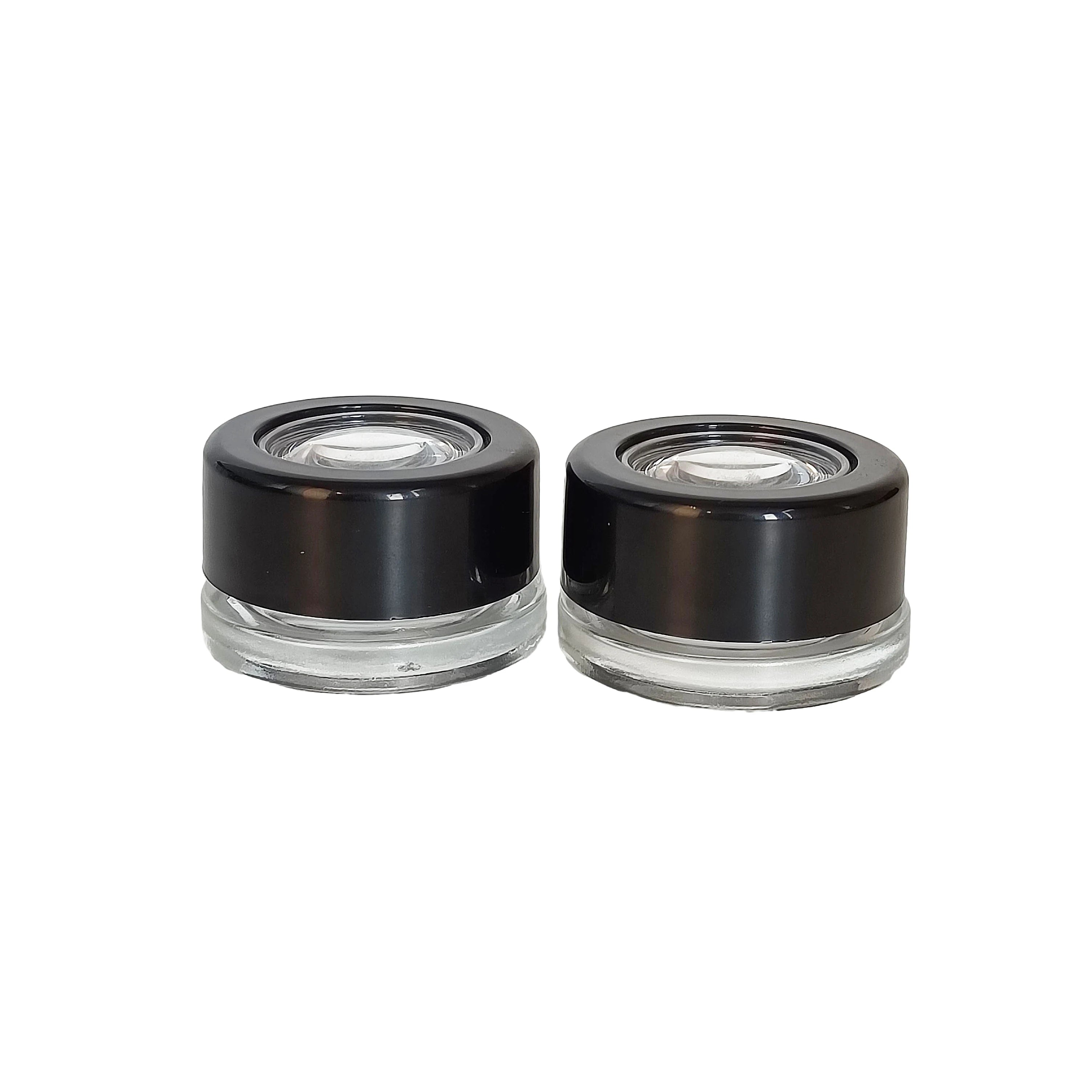 30ml 60ml 90ml High Quality Custom Glass Jar with Childproof Magnifying Lid for Dry Flower Packaging - 图片 5