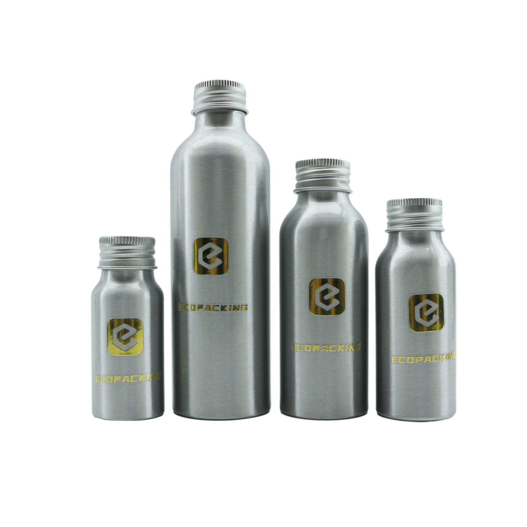Wholesale Food Grade Empty Aluminum Bottle with Aluminum Screw Lid - 图片 2