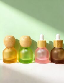 Custom Empty Eye Drop Essential Oil Serum Cosmetic Dropper Glass Bottle Skin Care Packaging