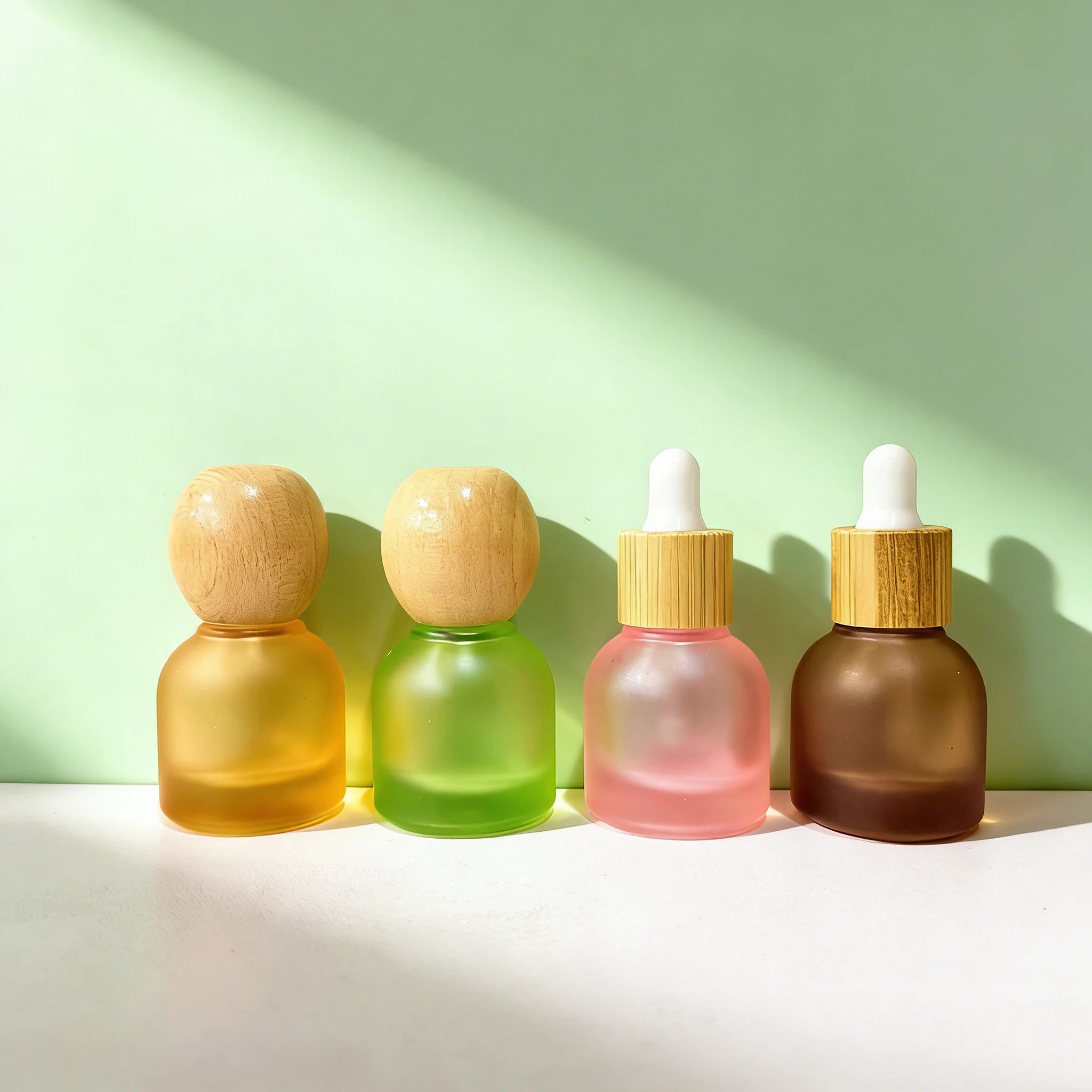 Custom Empty Eye Drop Essential Oil Serum Cosmetic Dropper Glass Bottle Skin Care Packaging