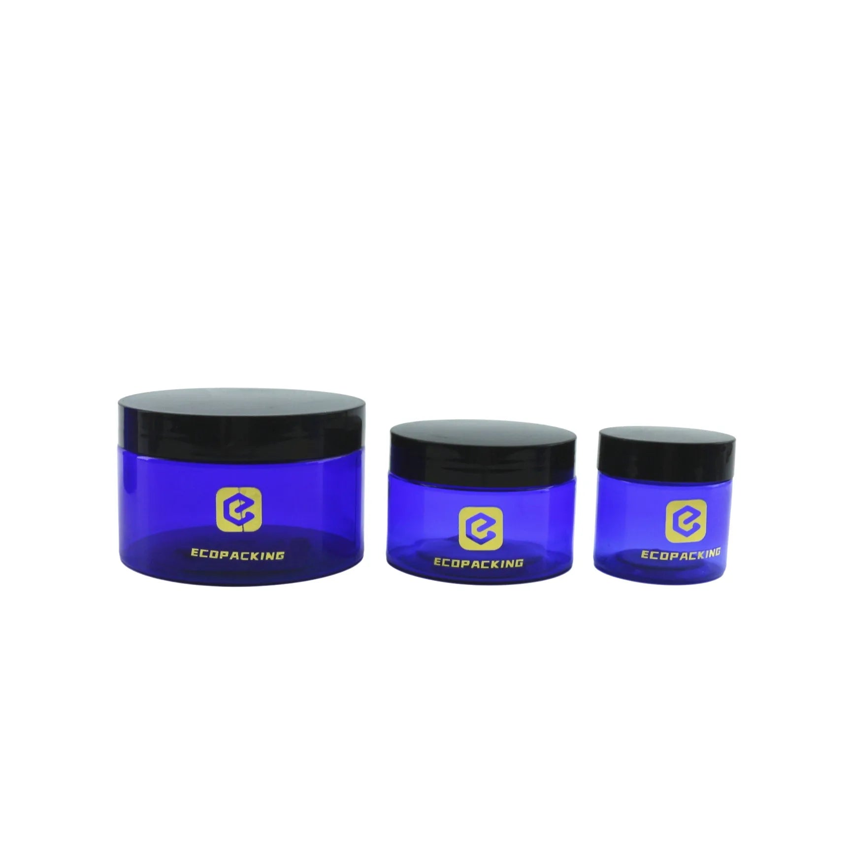 Luxury Custom Logo 50ml 100ml 200ml 250ml 300ml 500ml PET Plastic Face Body Cream Cosmetic Container Jars with Lid - 图片 11