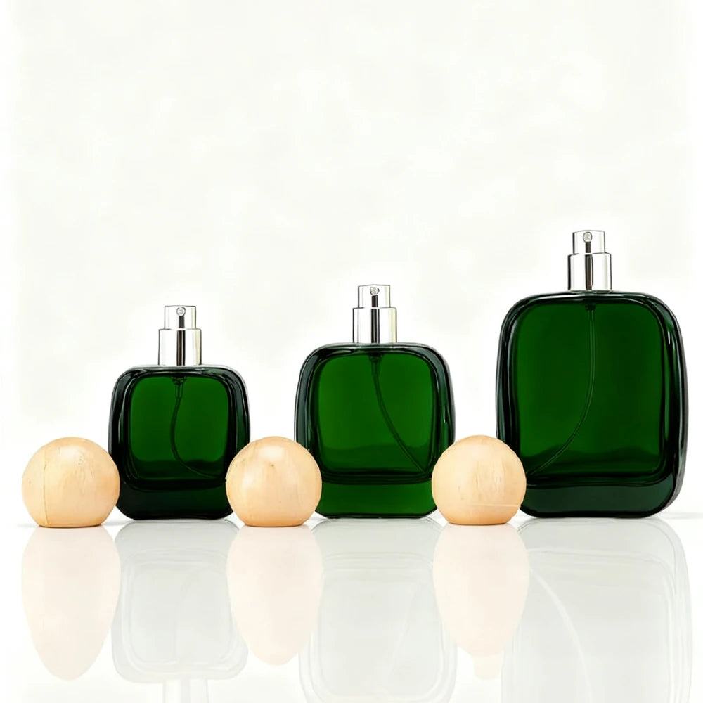 Luxury Perfume Spray Glass Bottles with Box 30ml/50ml/100ml Screw Neck Round Cap for Cosmetic & Mascara Use - 图片 2