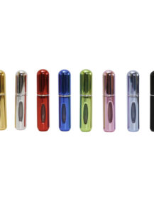 Portable 5ml Glass Aluminum Bottle Cosmetic Container Travel Mini Pocket Perfume Atomizer Refillable Perfume Spray Bottles