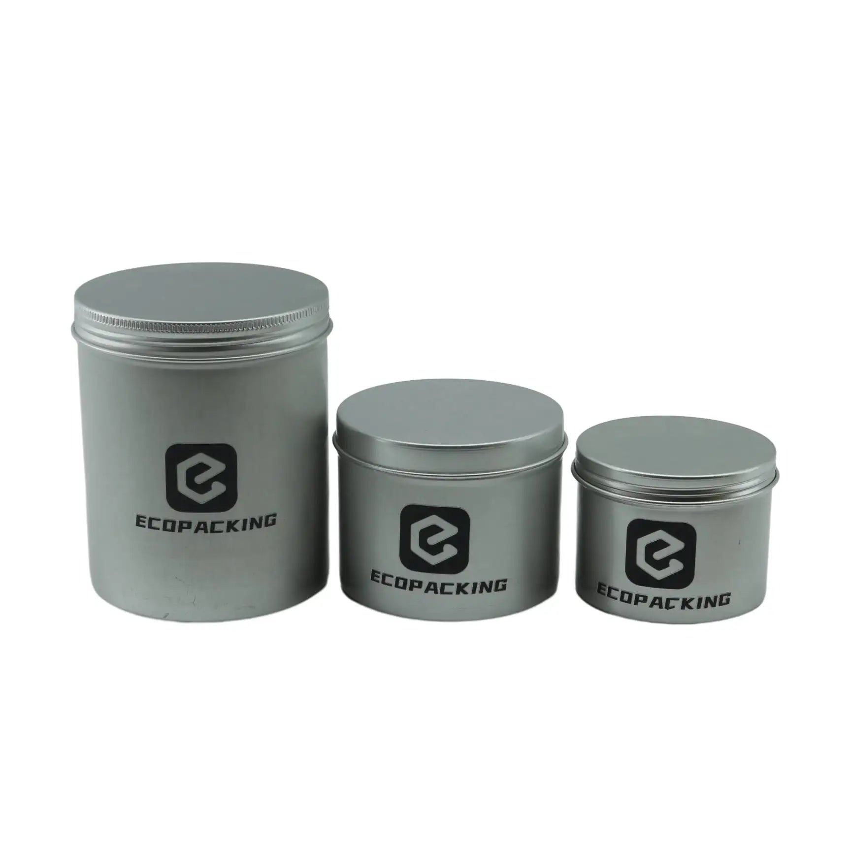 Custom Empty Round Candle Tin Jars Wholesale Empty Tin Can Jars Aluminum Jar Empty Box Tin Can 50g 100g 150g 200g