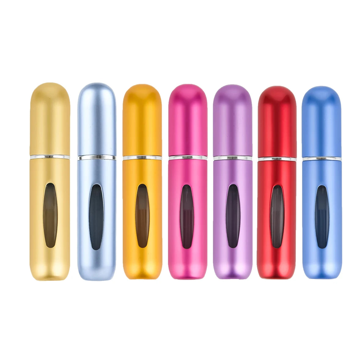 Travel Size Pocket Bottom Filled Refillable in Stock Empty 5ml Custom Luxury Aluminum Spray Perfume Oil Bottle Atomizer - 图片 2