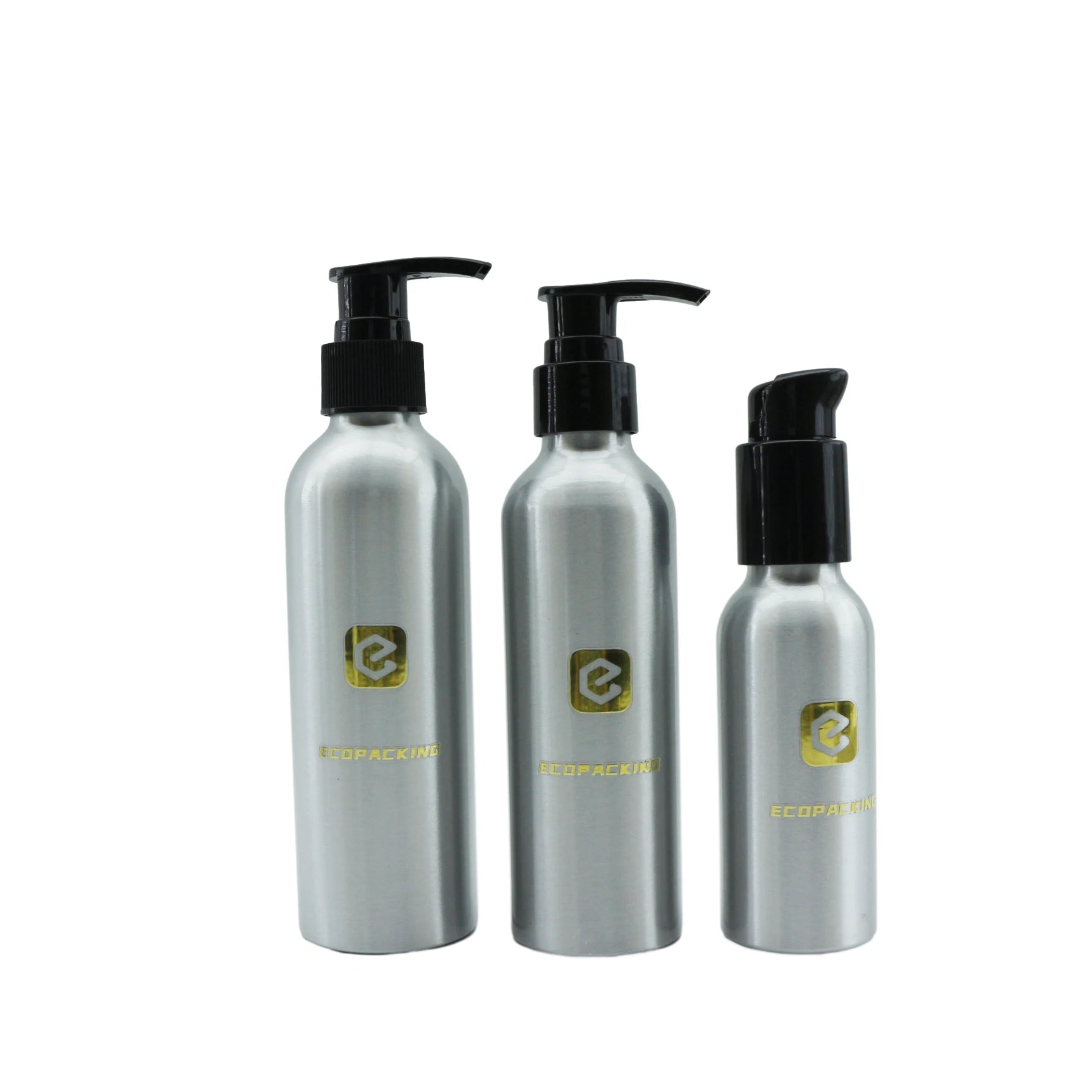 Wholesale 30ml 50ml 100ml 250ml 300ml 500ml Aluminum Cosmetic Bottle with Shampoo Pump Dispenser - 图片 3