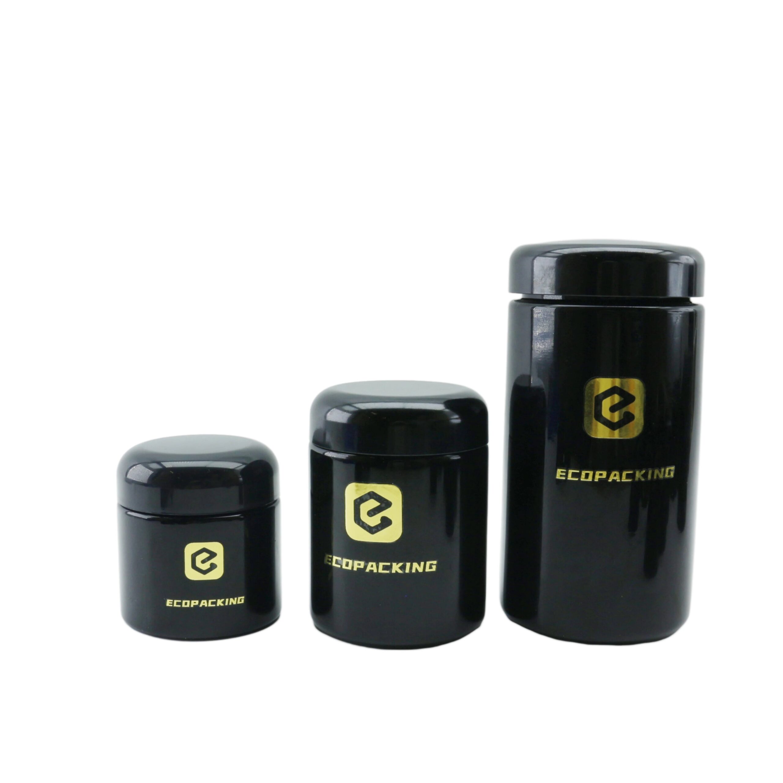 Large 250g Uv Black Dark Stash Jar 250ml 500ml 1000ml Uv Smell Proof air Tight Ultraviolet Storage Glass Jar - 图片 3