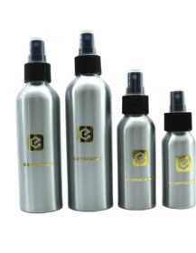 Matte Black 50ml 100ml 120ml 500ml Aluminum Trigger Spray Bottle Cosmetic Fine Mist Spray Lotion Pump Bottles