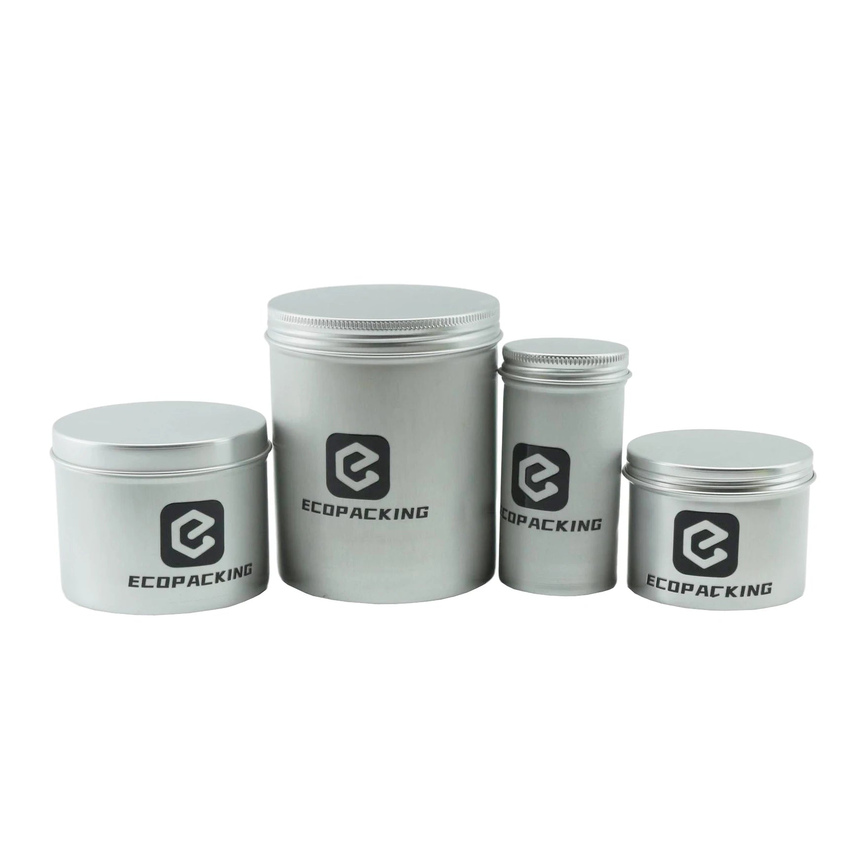 Custom Printed Aluminum Tin 1oz 2oz 3oz 4oz 5oz 6oz Metal Aluminum Candle Tin Can Jars - 图片 2