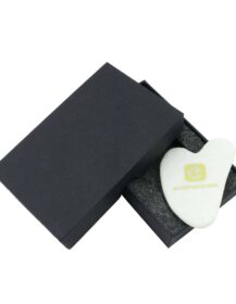 Luxury Quartz Jade Roller and Gua Sha Stone for Skin Care Massage Tool with Box Face Body Blood Circulation
