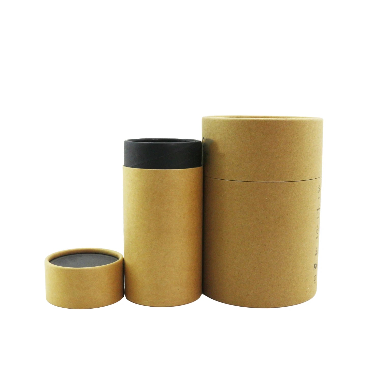 Eco Friendly Biodegradable Custom Round Cylinder Paper Tube Box Packaging for Matcha Tea Food Cookie Packaging - 图片 6