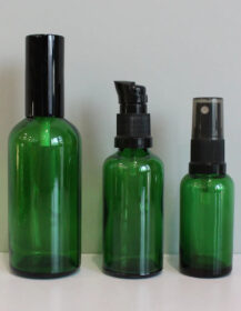 Cosmetic Essential Oil Bottle Green Glass Spray Bottle 100ml 50ml 30ml 5ml 10ml 15ml 20ml Glass Lotion Bottle with Pump