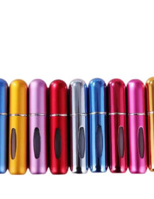 Hot Selling Portable 5ml 10ml Aluminum Refillable Perfume Atomizer Bottle Empty Pocket Travel Size Perfume Spray Bottles
