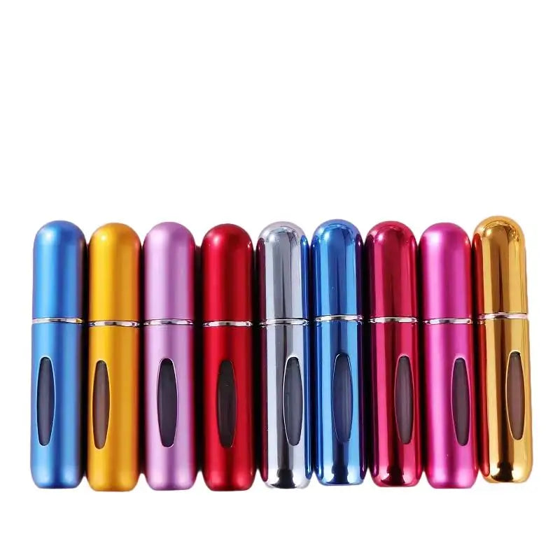 Hot Selling Portable 5ml 10ml Aluminum Refillable Perfume Atomizer Bottle Empty Pocket Travel Size Perfume Spray Bottles