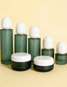 30g 50g 100g Luxury Empty Round Cosmetic Face Cream Glass Jar with Lid OEM Custom for Body Butter Balm