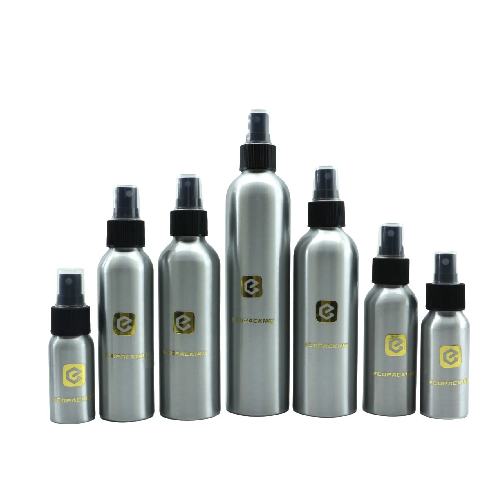 30ml 50ml 100ml 250ml 500ml Cosmetic Skin Care Metal Aluminum Pump Bottle for Lotion Shampoo Essential Oil - 图片 6