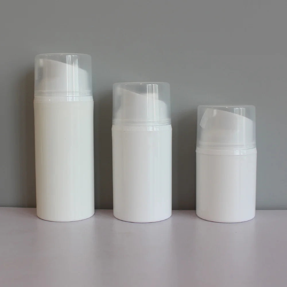 30 ml 50 ml 100 ml 120 ml 150 ml White PP Plastic Airless Pump Bottle Cosmetics Packaging for Lotion Cream Serum - 图片 4