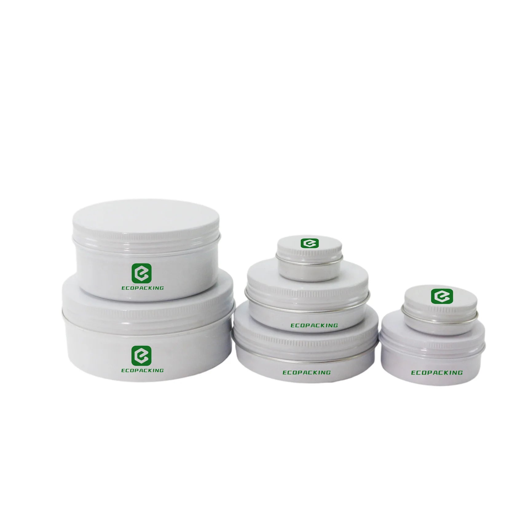 Cosmetic Metal Tin Aluminum Jar White Soap Tin Aluminum Metal 15ML 30ML 50ML 60ML 80ML 100ML - 图片 2